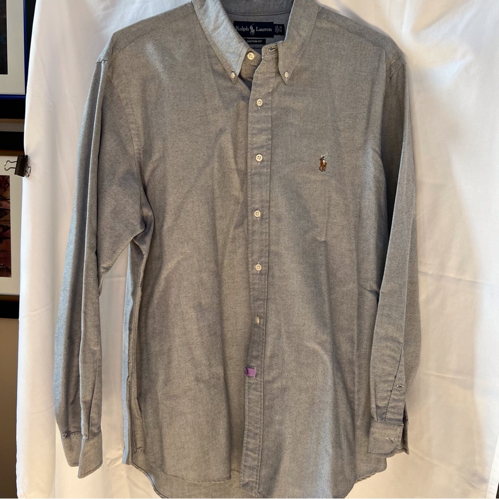 Really good grey Ralph Lauren dress shirt.